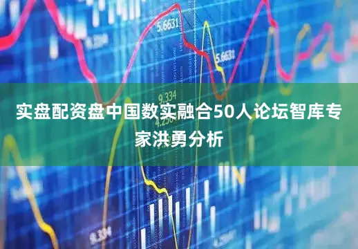 实盘配资盘中国数实融合50人论坛智库专家洪勇分析