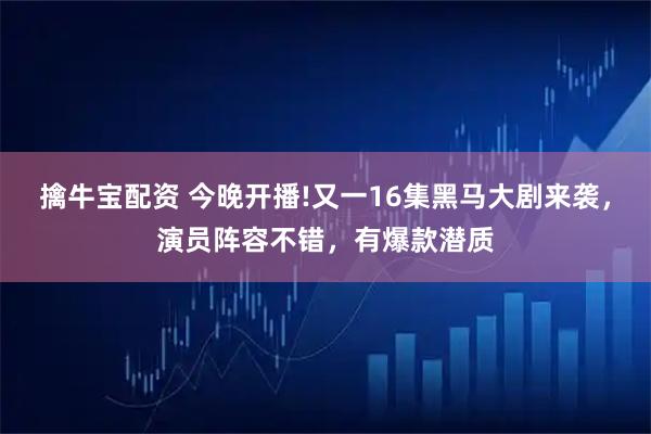 擒牛宝配资 今晚开播!又一16集黑马大剧来袭,演员阵容不错,有爆款潜质